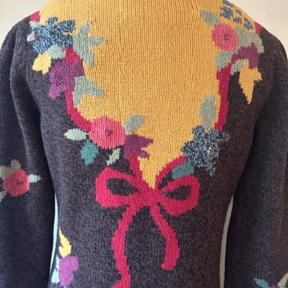 Vintage Sparrow Anthropologie Lambswool "Yellow Brick Road" Duster Cardigan - Picture 12 of 14